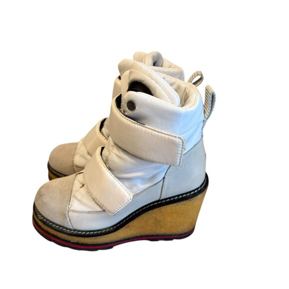 Super Stylish Pajar White Winter Boots white snow apres ski Theona wedge heel - Picture 4 of 10